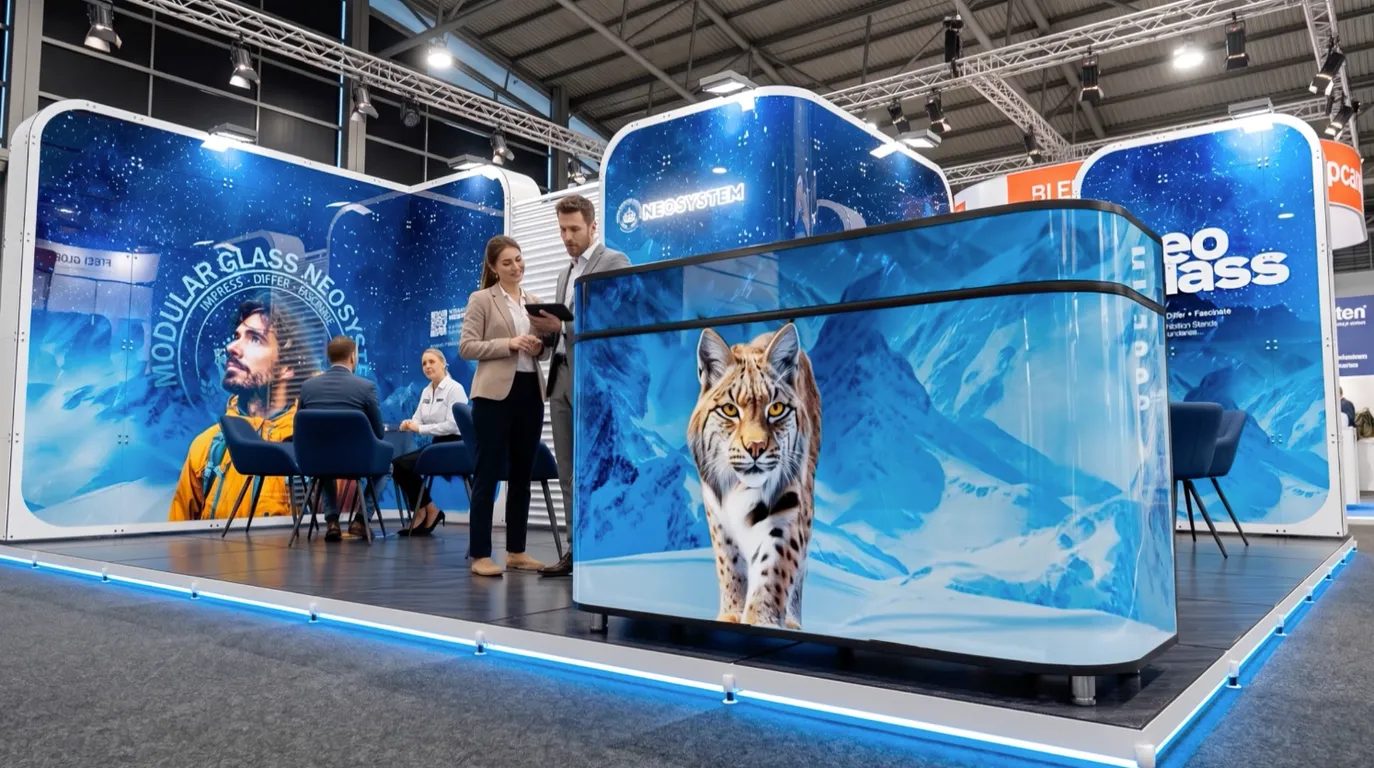 NEW! RECEPTION DESK WITH HIGH-END LED SCREEN